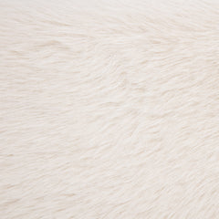 Rebecca Faux Fur Upholstered California King Bed Cream