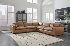 Best Furniture Outlet - Ashley Furniture - Emilia Sectional - RAF 5-Piece Sectional / Caramel - 30901S4