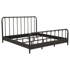 Best Furniture Outlet - Coaster - Rocco All Wood Water Pipe Open Frame Eastern King Bed Dark Bronze - 310035KE