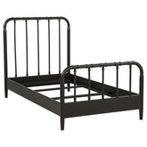 Best Furniture Outlet - Coaster - Rocco All Wood Water Pipe Open Frame Twin Bed Dark Bronze - 310035T
