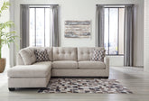 Best Furniture Outlet - Ashley Furniture - Mahoney Sectional - RAF 2-Piece Sectional with Chaise / Chocolate - 31005S1