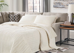 Best Furniture Outlet - Ashley Furniture - Mahoney Sectional - RAF 2-Piece Sleeper Sectional with Chaise / Pebble - 31004S3