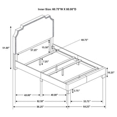 Tamarac Upholstered Queen Panel Bed Beige