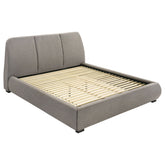 Best Furniture Outlet - Coaster - Mokena 46-inch Upholstered Eastern King Platform Bed Taupe - 310090KE