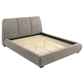 Best Furniture Outlet - Coaster - Mokena 46-inch Upholstered California King Platform Bed Taupe - 310090KW