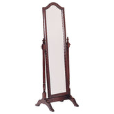 Best Furniture Outlet - Coaster - Cabot Wood Adjustable Full Length Cheval Mirror Merlot - 3103