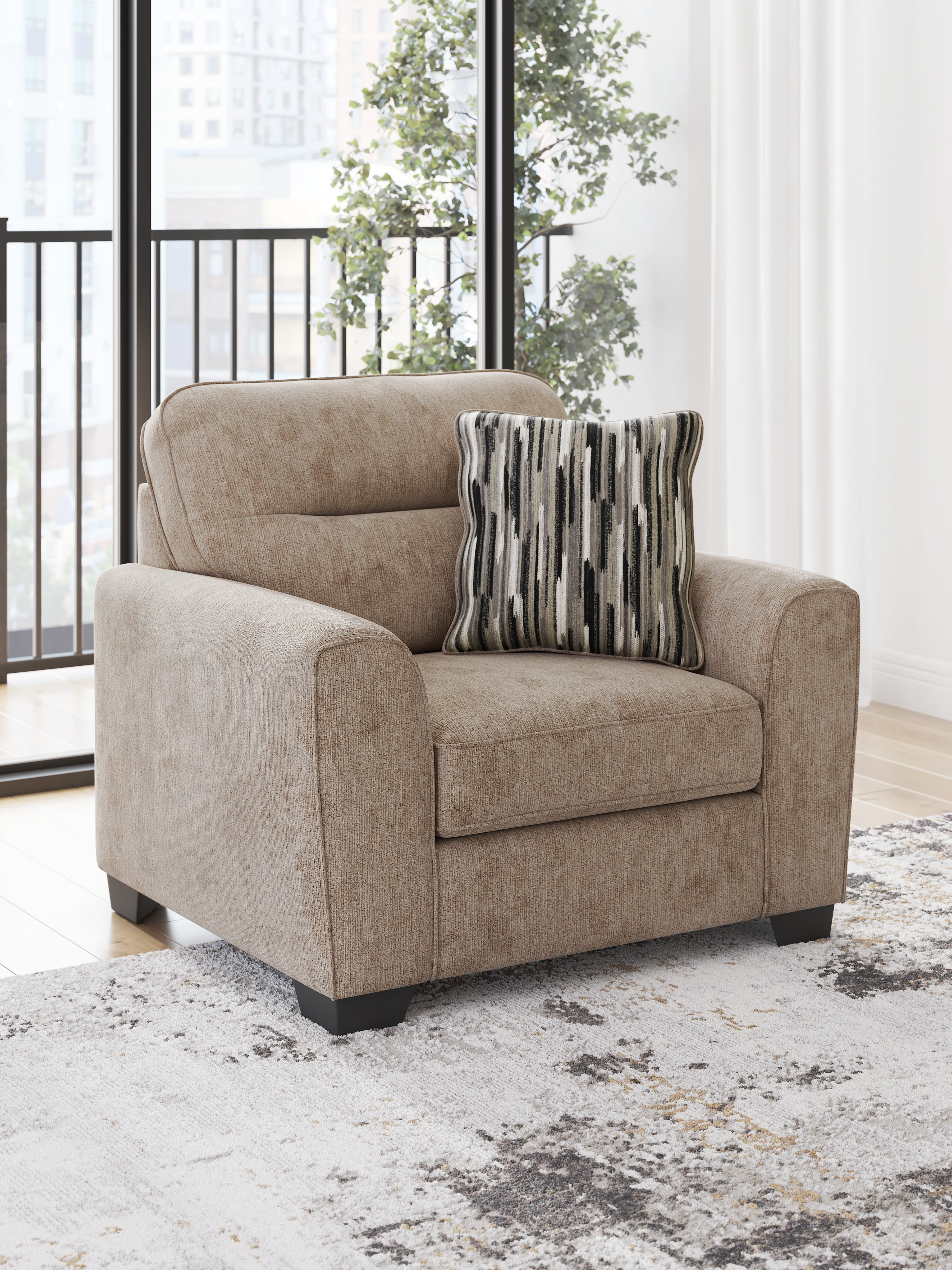 Best Furniture Outlet - Ashley Furniture - Olten Living Room - Chair and a Half / Mocha - 3130423
