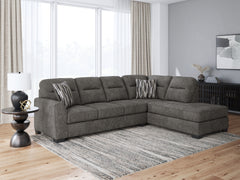 Best Furniture Outlet - Ashley Furniture - Olten Sectional - LAF 2-Piece Sectional with Chaise / Graphite - 31305S2