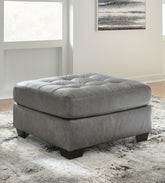 Best Furniture Outlet - Ashley Furniture - Clairette Court Living Room - Oversized Accent Ottoman / Alloy - 3150308