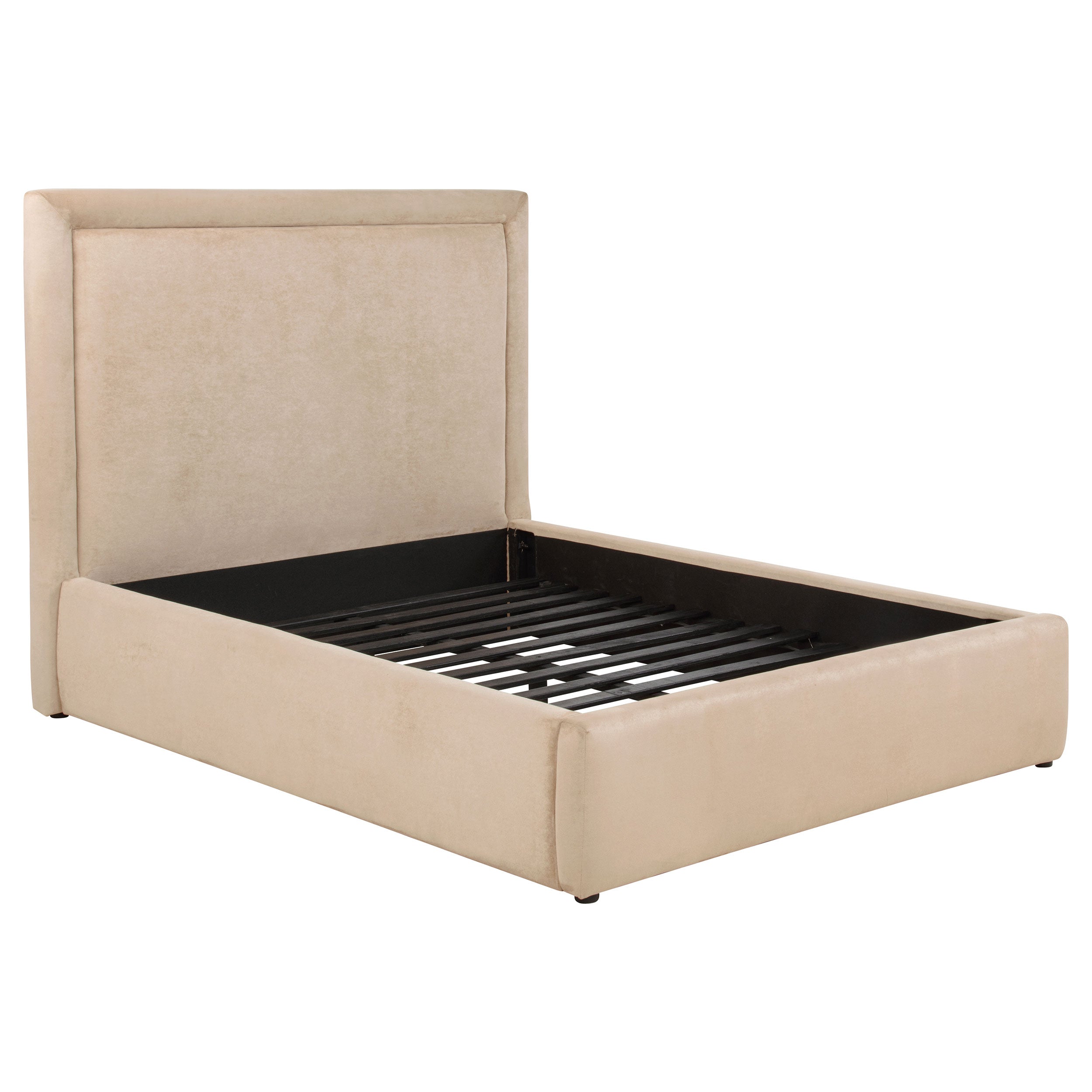 Best Furniture Outlet - Coaster - Lawson 54-inch Upholstered Full Platform Bed Light Saddle - 315835LF