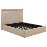Best Furniture Outlet - Coaster - Lawson 54-inch Upholstered Eastern King Platform Bed Saddle - 315835LKE