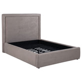 Best Furniture Outlet - Coaster - Lawson 54-inch Upholstered Full Panel Platform Bed Mushroom - 315835MF