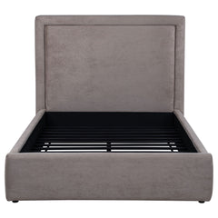 Lawson 54-inch Upholstered Full Panel Platform Bed Mushroom
