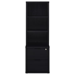 Westpark 3-piece Full Bedroom Set Bookcase Headboard Black