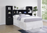 Best Furniture Outlet - Coaster - Westpark 3-piece Queen Bedroom Set Bookcase Headboard Black - 315851Q-SET