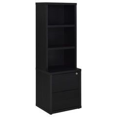 Westpark 3-piece Queen Bedroom Set Bookcase Headboard Black