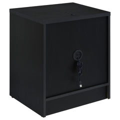 Westpark 2-drawer Nightstand LED Lights and USB Black