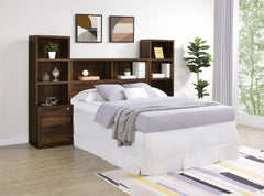Westpark 49-inch Full Bookcase Headboard Dark Pine