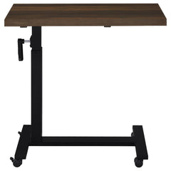 Westpark Height Adjustable Mobile Bedroom C-Table Dark Pine