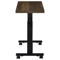 Westpark Height Adjustable Mobile Bedroom C-Table Dark Pine