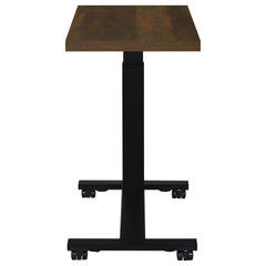 Westpark Height Adjustable Mobile Bedroom C-Table Dark Pine