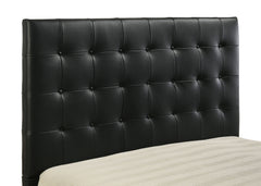 Medley Genuine Leather Eastern King Platform Bed Black