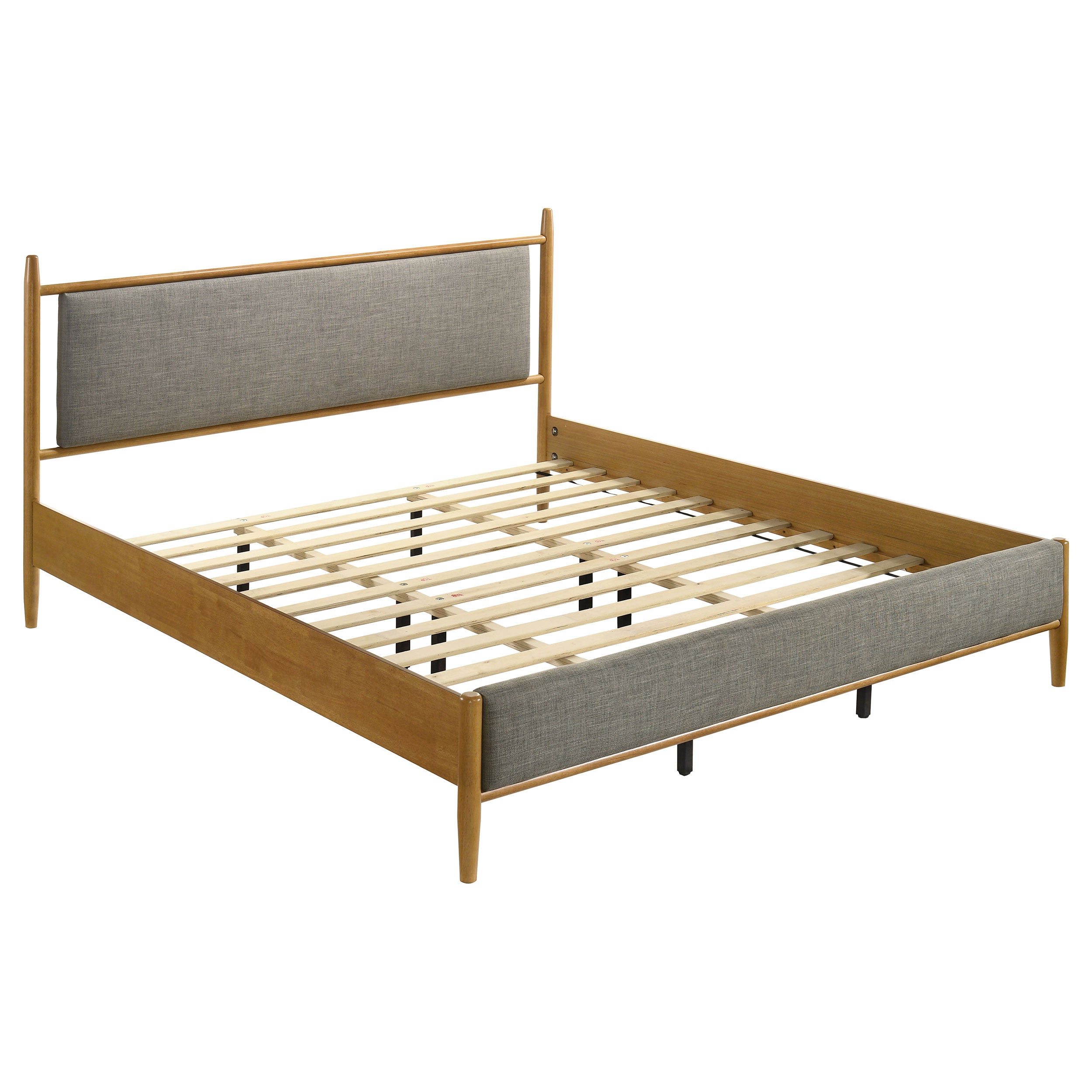 Best Furniture Outlet - Coaster - Mason 46-inch Eastern King Panel Platform Bed Light Brown - 315914KE