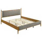 Best Furniture Outlet - Coaster - Mason 46-inch Eastern King Panel Platform Bed Light Brown - 315914KE