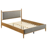 Best Furniture Outlet - Coaster - Mason 46-inch Queen Panel Platform Bed Grey and Light Brown - 315914Q