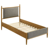 Best Furniture Outlet - Coaster - Mason 46-inch Twin Panel Platform Bed Grey and Light Brown - 315914T