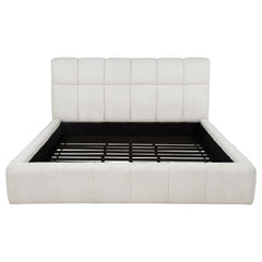 Nollet 48-inch Upholstered Eastern King Platform Bed Cream
