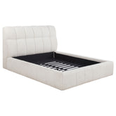 Best Furniture Outlet - Coaster - Nollet 48-inch Upholstered Queen Panel Platform Bed Cream - 315917CRMQ