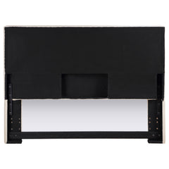Pirro Upholstered King Panel Headboard Sand