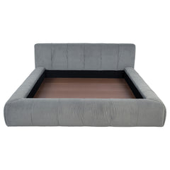 Wilshire Upholstered California King Platform Bed Grey