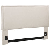 Best Furniture Outlet - Coaster - Izzy Upholstered Queen or Full Panel Headboard Sand - 315985QF