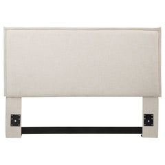 Izzy Upholstered Queen or Full Panel Headboard Sand