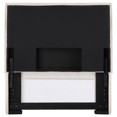 Izzy Upholstered Twin Panel Headboard Sand