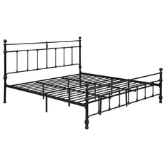 Best Furniture Outlet - Coaster - Novak 48-inch Metal Eastern King Open Frame Bed Matte Black - 316001KE