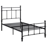 Best Furniture Outlet - Coaster - Novak 48-inch Metal Twin Open Frame Bed Matte Black - 316001T