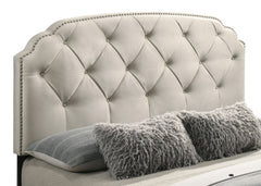 Marianna 4-drawer Upholstered Eastern King Storage Bed Cream