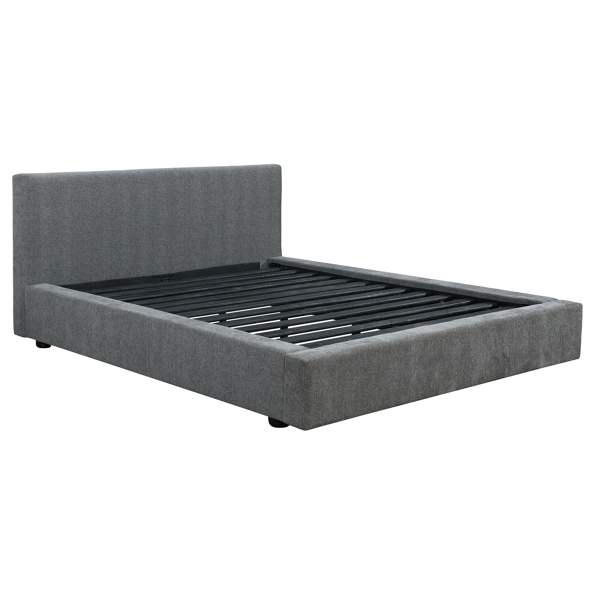 Best Furniture Outlet - Coaster - Gregory Upholstered Queen Panel Bed Graphite - 316020Q
