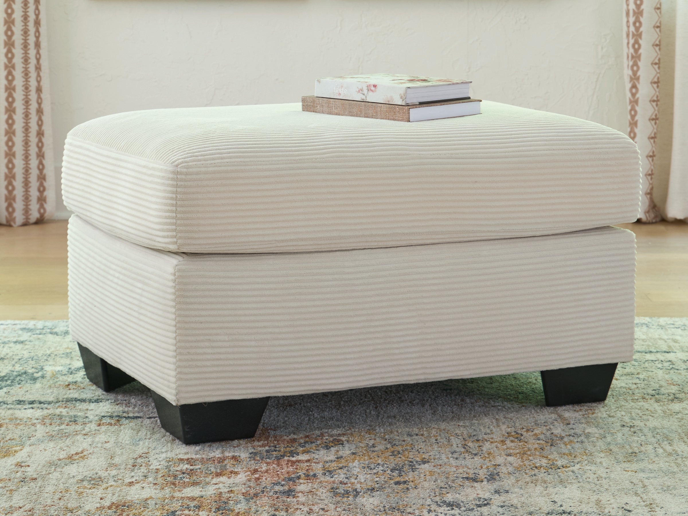 Best Furniture Outlet - Ashley Furniture - Greenbriar Living Room - Ottoman / Ivory - PC3200614