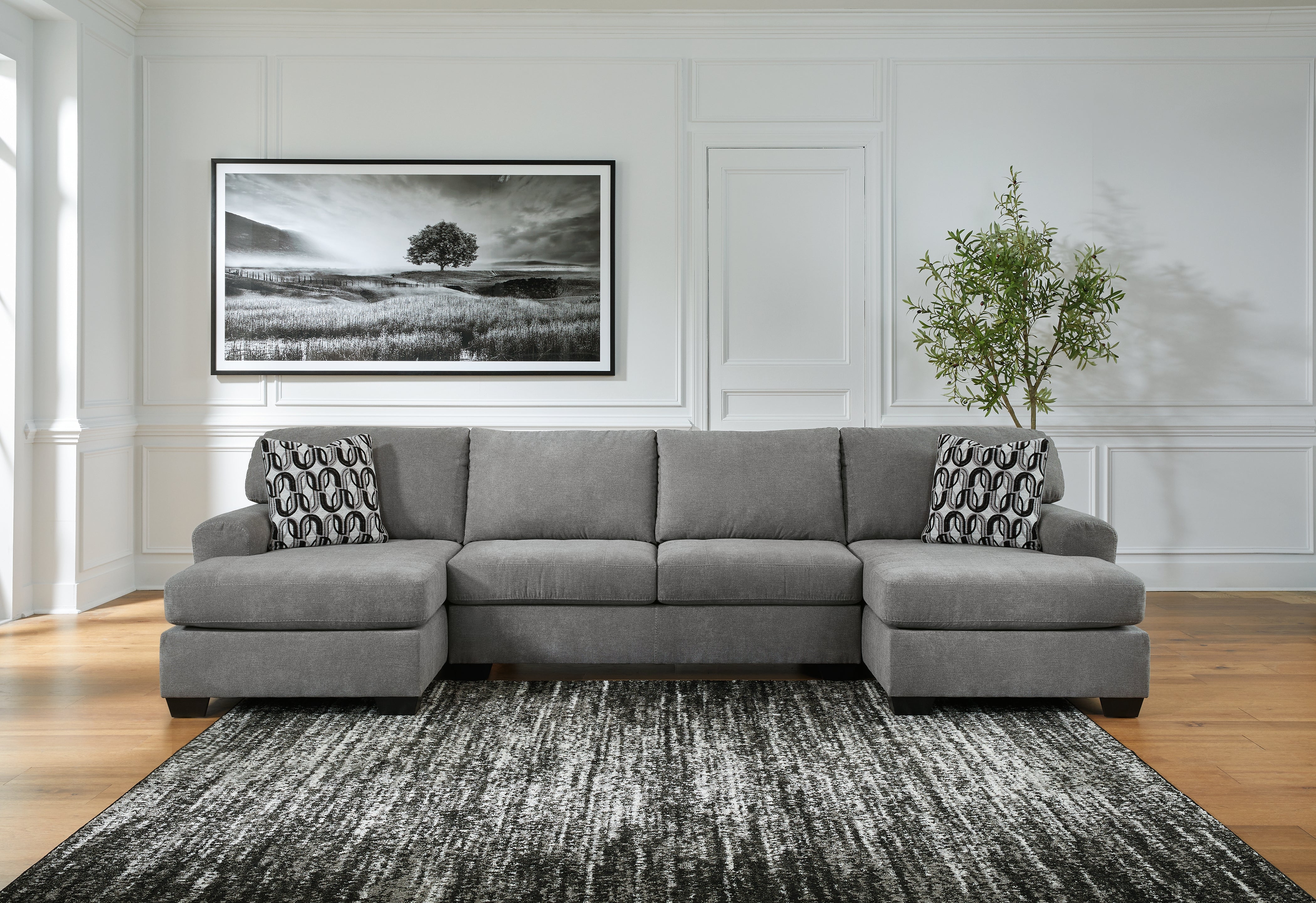 Best Furniture Outlet - Ashley Furniture - Birkdale Court Sectional - RAF 3-Piece Sectional / Gray - 32402S3