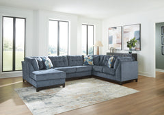 Best Furniture Outlet - Ashley Furniture - Maxon Place Sectional - RAF 3-Piece Sectional with Chaise / Navy - 33003S1