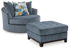 Best Furniture Outlet - Ashley Furniture - Maxon Place Oversized Chair and Ottoman - Oversized Chair and Ottoman / Navy - 33003U1