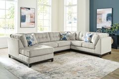Best Furniture Outlet - Ashley Furniture - Maxon Place Sectional - RAF 3-Piece Sectional with Chaise / Stone - 33004S1