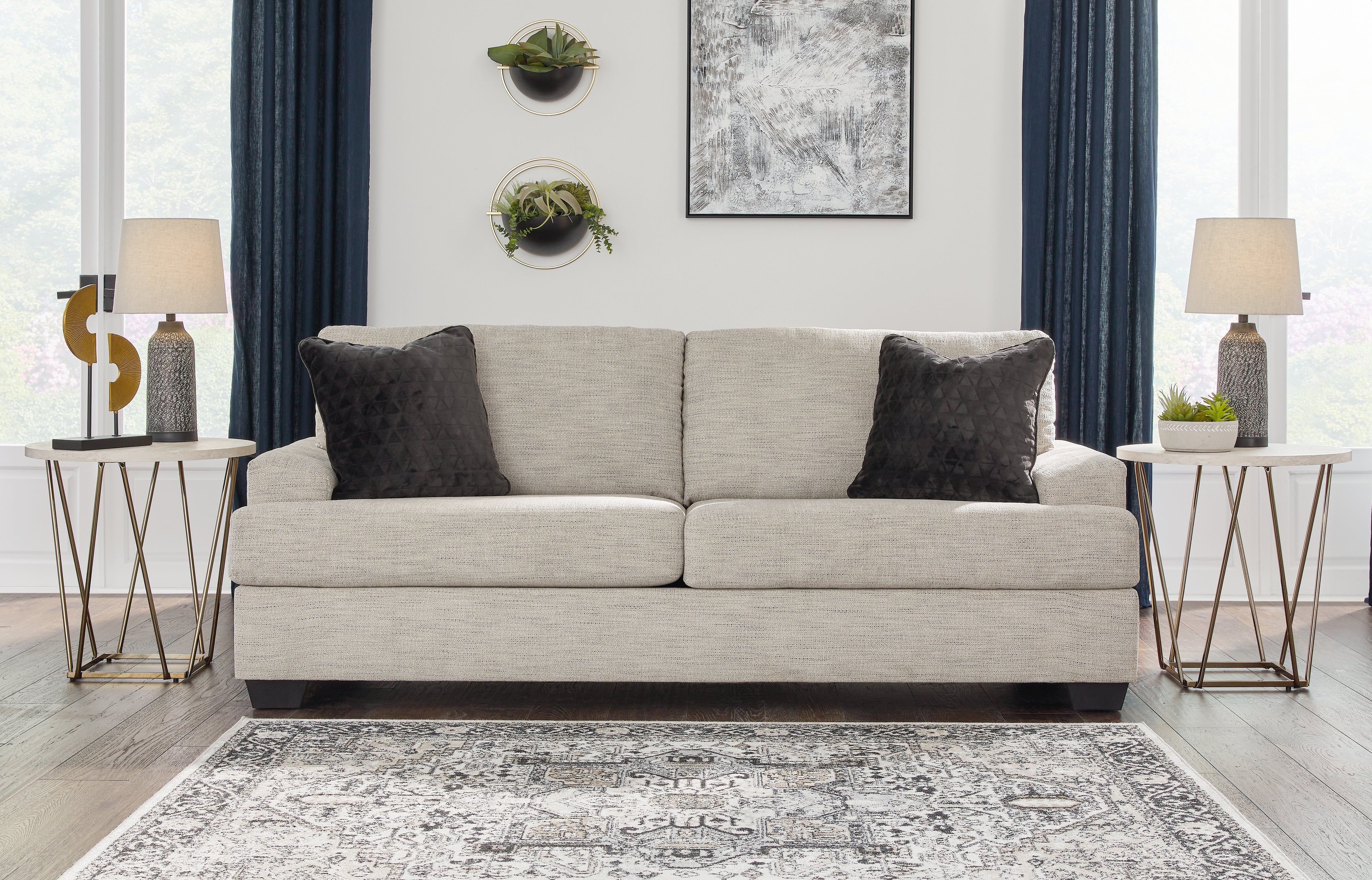 Best Furniture Outlet - Ashley Furniture - Vayda Living Room - Sofa / Pebble - 3310438