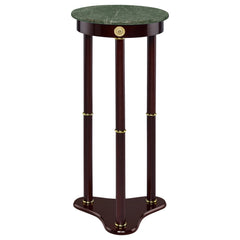 Best Furniture Outlet - Coaster - Edie Round Marble Top Plant Stand Merlot - 3315