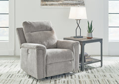 Best Furniture Outlet - Ashley Furniture - Barnsana Living Room - Power Rocker Recliner / Ash - 3320198