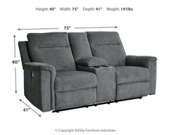 Barnsana Power Reclining Sofa, Loveseat and Recliner